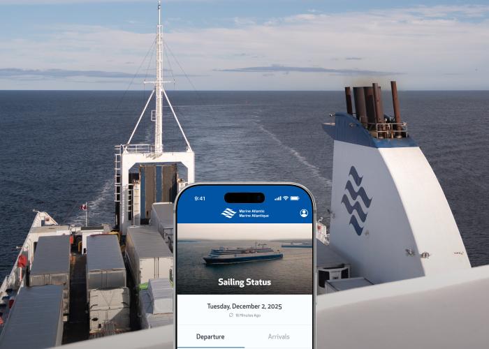 ship with mobile overlay